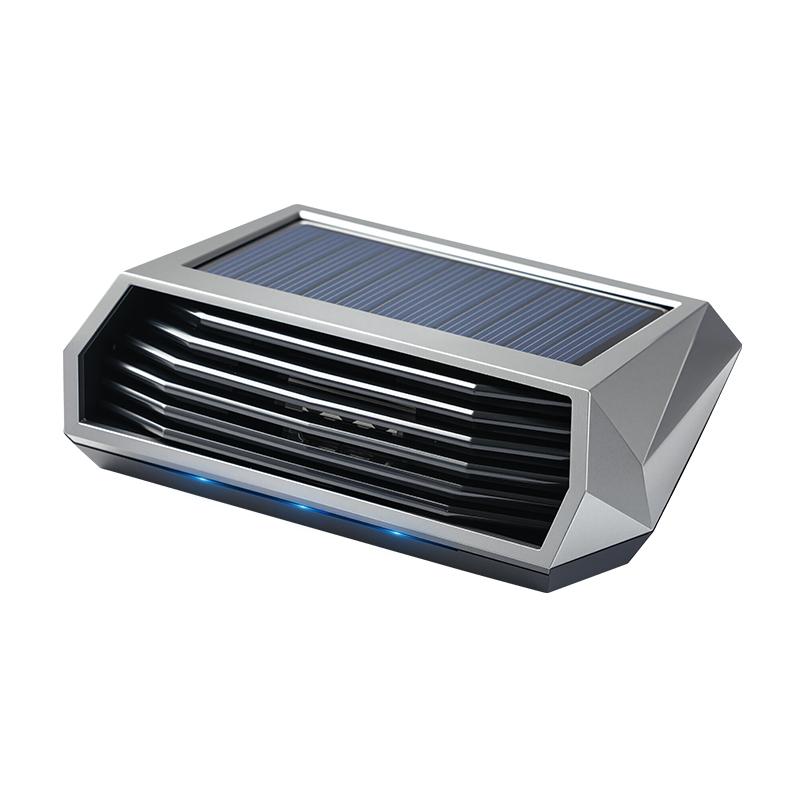 

1pc, Solar purifier, automatic operation, air purifier with vibration sensor, can significantly improve the air inside the car i темно-серого