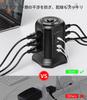Tower-type Power Strip with Type-C, PD Function, USB Outlet, 2m Extension Cord, Surge Protection, 9 AC Outlets, 4 USB Ports, Multi-outlet, Table Tap,