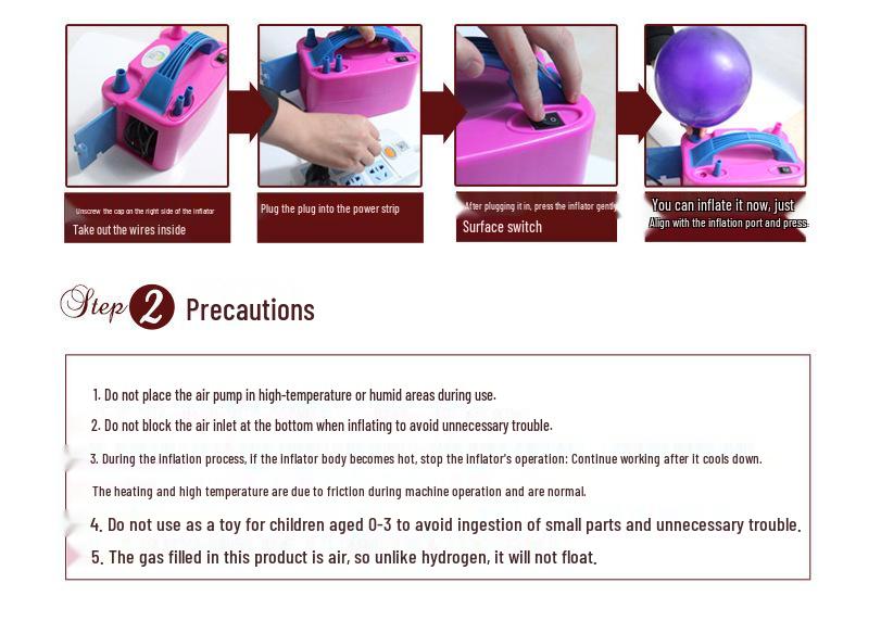 Automatic Electric Balloon Inflator Pump