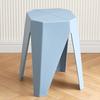 Modern Creative Household Simple Dining Stool Thickened Stackable Dressing Stool Light Luxury Fashion Plastic Stool for Home