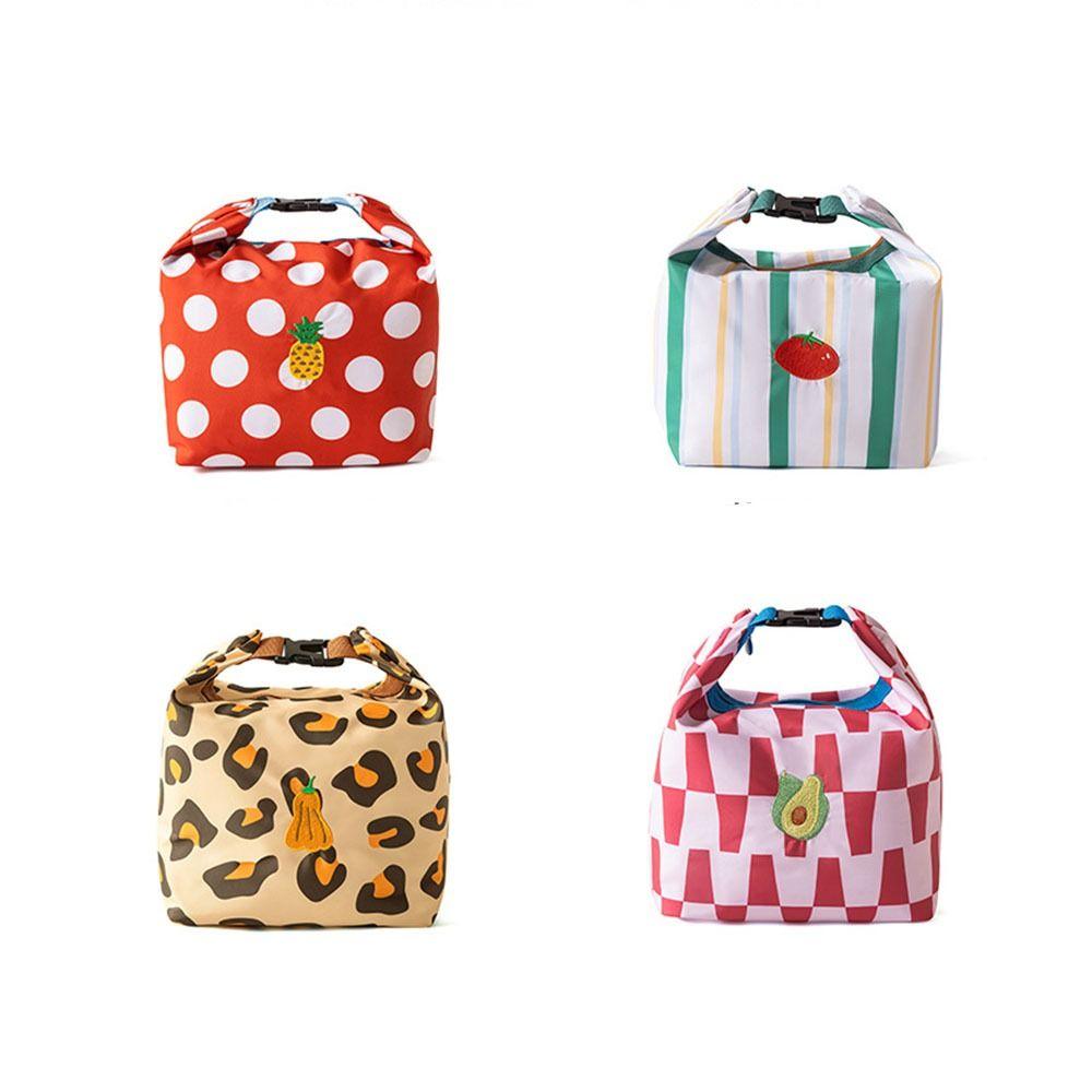Cartoon Large Capacity Lunch Bag Insulated Hand-Held Insulated Bag Waterproof Foldable Picnic Bag Vegetable Storage