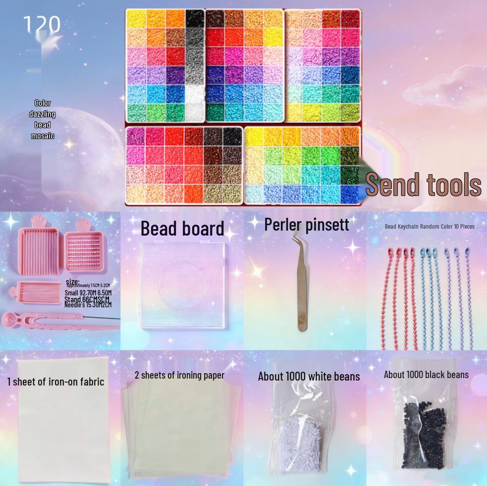 DIY 3D Pin Bean Puzzle Set for Kids - Board, Needles, and Tools Included