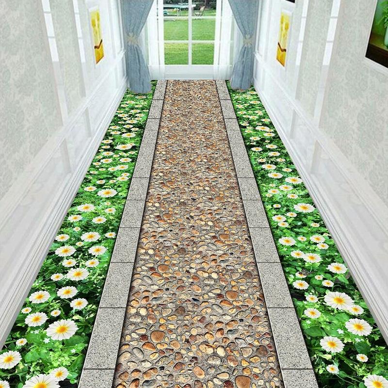Living Room Carpet 3D Hotel Corridor Carpet Hallway Hallway Entrance Door Home Carpet