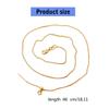5pcs Adjustable Needle Clasp Beading Necklace Flat O Chain Fashionable Women's Jewelry Making Craft Accessory