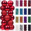 24Pcs 3cm Christmas Balls Christmas Tree Decoration Xmas Hanging Tree Pendants Home Party Christmas Tree Decor New Year Gifts