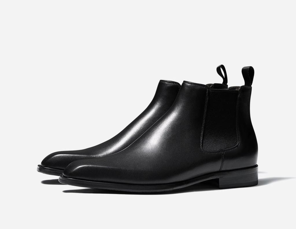 Stivaletti Chelsea da Uomo Stivaletti alla Caviglia Retro Stivali in Pelle Fatti a Mano Stivali Alti Casual da Uomo Stivali Eleganti Classici per Affari Botas