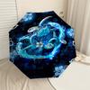 1PC Sea Turtles Heart Umbrella-8-Rib Reinforced Portable Folding Travel Suitable for All Seasons Outdoor Daily Use  -J0408