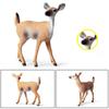 6pcs Animal Models Simulation Christmas Ornaments Solid Plastic Decoration Children Toys