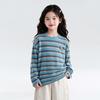 Girls' Colorblock Striped Long-Sleeve T-Shirt