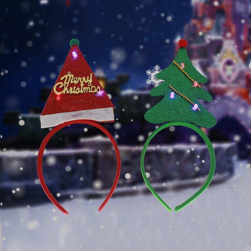 Santa and Antler Flip-Up Christmas Headband