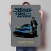 Knight Rider Print Tinplate Posters Customizable Wall Art Retro Vintage Metal Tin Signs for Desk Decor Home Decorations House
