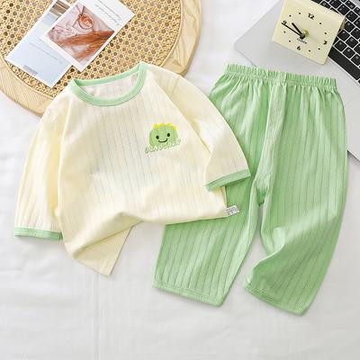 Kinder Hauskleidungs-Set Sommer Re Baumwolle Jungen Pyjama Mädchen Klimaanlagenkleidung Baby Sommer Stil