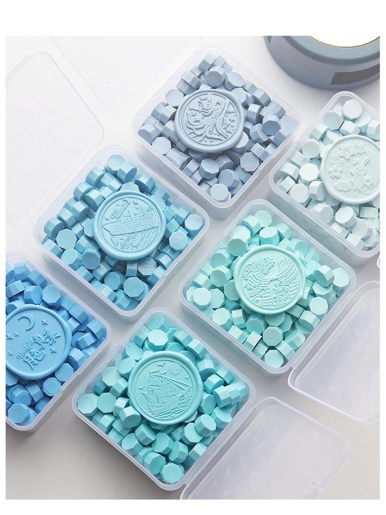 Matte Octagonal Sealing Wax Beads - Ice Cream Color Series for Wedding Invitations