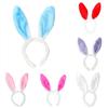 Cute  Ears Headband Soft Plush Rabbit Hair Band Children Christmas Halloween Party Accessories