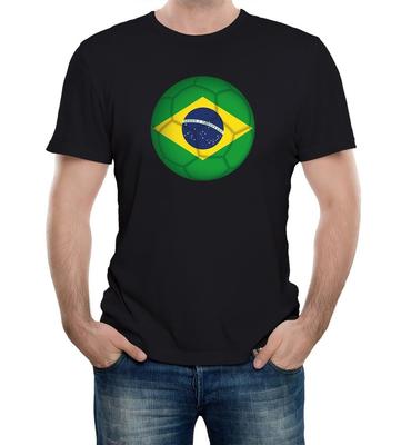 Mens Brazil Football Supporter T-Shirt World Cup Euros Copa America Country