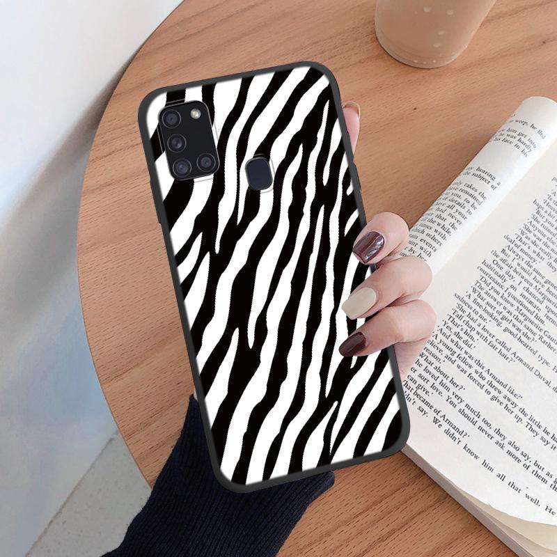 For Samsung Galaxy A21S A50 A51 A52 A32 A31 Phone Case Fashion Leopard Print Pattern Soft Silicone Fundas Protective Cover Shell