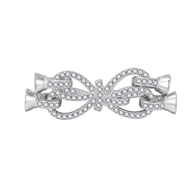 

Жемчужный DIY S925 Стерлинговое Серебро Бант Цепочка для Свитера Застежка Бусы Окончание для Ожерелья/Браслета