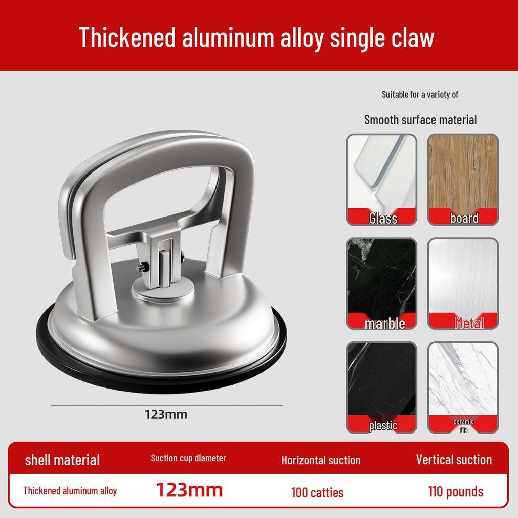 Aluminum Buckle Suction Cup Lifter for Ceiling, Tile, and Glass Installation
