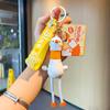 And Playful Cute Goose Keychain With Long Legs Silicone Cartoon Keyring
