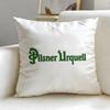 Beverage Brand Pilsner Urquell Cushion Cover Soft  EasyWash Pillow Case  Versatile for Couch Bed Travel and Office