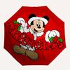 1pc Mickey Mouse Christmas Automatic Folding Umbrella, Compact Portable Travel Umbrella, Perfect Gift for Friends  yy250806002