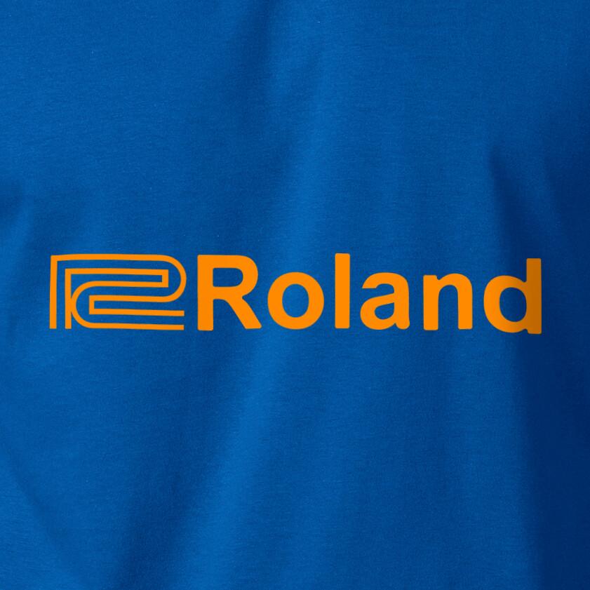 

Логотип Roland Синтезатор Пианино Электронный Инструмент на Футболке S-6XL Унисекс M