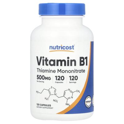 Witamina B1, 500 mg, 120 kapsułek