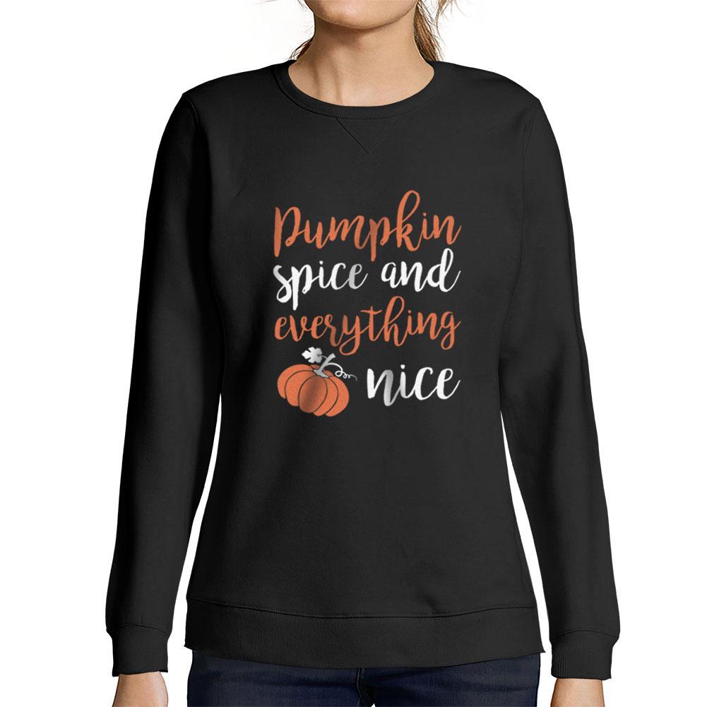 Ultrabasic Femme Imprime Graphique Sweat-shirt Pumpkin Spice And Everything Nice Halloween Drole