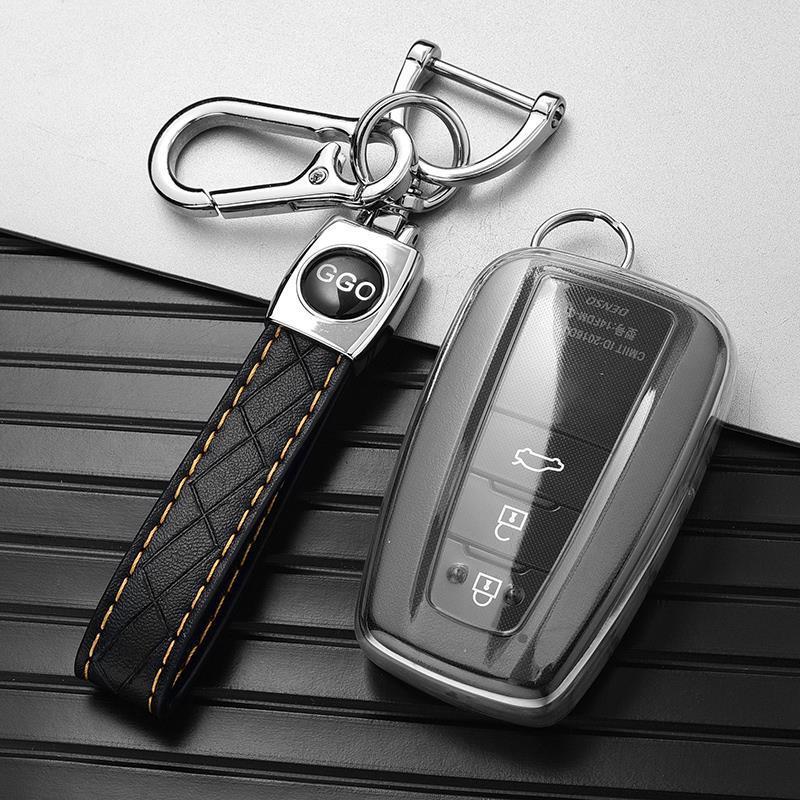 Transparent Toyota Keychains for Camry, RAV4, Crown, and Corolla Cars