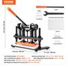 Leather Cutting Machine, 10.2 x 4.7 in Embossing Plate Manual Die Cutter, 0.47 in Pressure Stroke Leather Embossing Machine, Dual Guide Shafts Die Cut