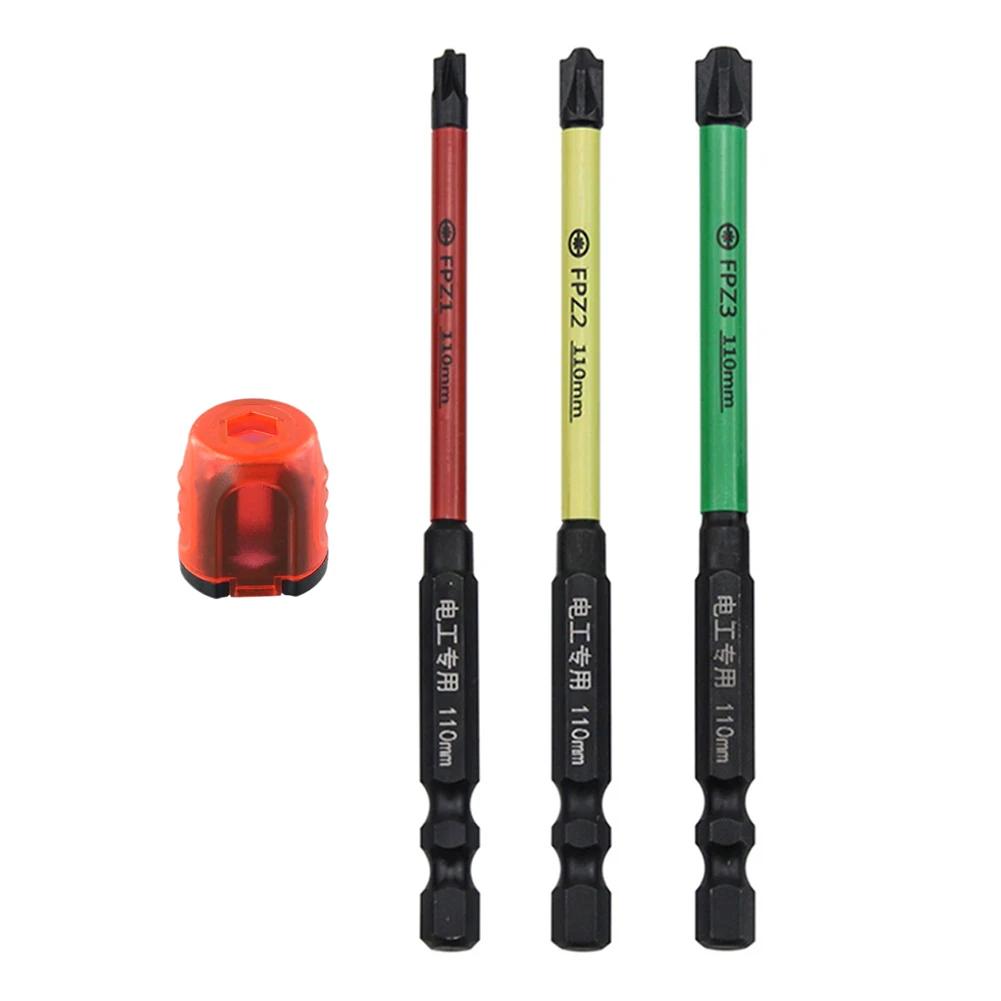 FPH1 FPH2 FPH3 FPZ1 FPZ2 FPZ3 Special Slotted Cross Screwdriver Bit For Electrician With Magnetic Ring 65mm/110mm.