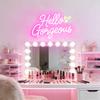Hello Gorgeous Neon Signs for Wall Decor, Hello Beautiful Lights for Girls Bedroom, Makeup Room Decor, Wedding, Birthday Party