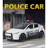 1/24 Tesla Model Y SUV Alloy Police New Energy Car Model Diecast Metal Vehicles Car Model Simulation Sound and Light Children Toy Gift
