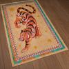 Bohemian Tiger Star Print Colorful Border Floor Mat Living Room Bedroom Area Rug Home Decor Non Slip Carpet Decor Gift