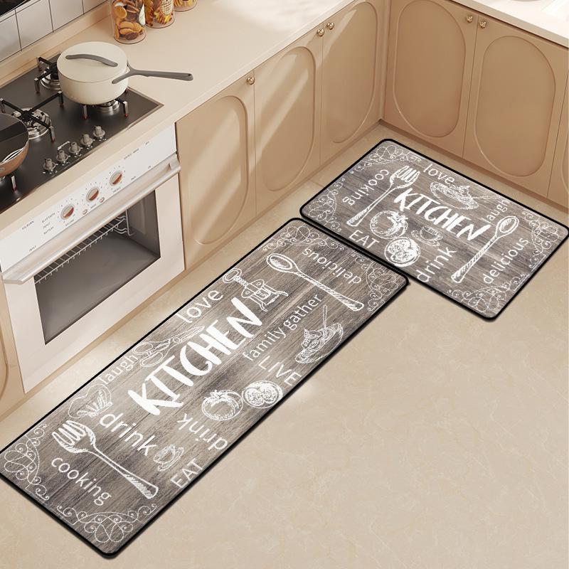 Diatomaceous Earth Kitchen Mat: Water-Absorbent, Quick-Drying, Non-Slip, Customizable Cutlery Design