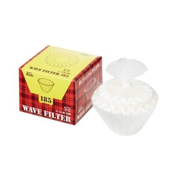 Kalita Wave Series Coffee Filter Case Set KWF Filter Case (50P) (Wave Black, KWF-155)