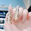 Metallgeflecht Kristall Kreis Ohr Creolen für Damen Mode Ohrringe
