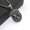 Necklace Gothic Style Skull Tag Men Hip Hop Punk Pendant