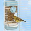 Anti-Spill Automatic Bird Feeder Husk Separation Bird Food Dispenser  for Bird Cage