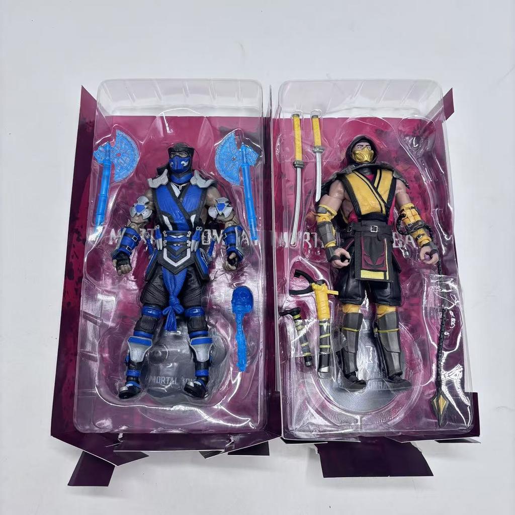 Hohe Qualität Mortal Kombat Spawn Sub Zero Scorpion 7" Gelenkige Actionfigur Spielzeug 17cm