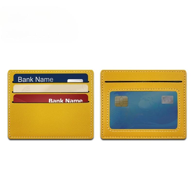 Fashion Leather Ultra-thin Card Holder Bank Credit ID Cards Cover Pouch Case Wallet Organizer Thin Business Bank Card Package