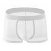 Men Boxer Underwear Summer Mid-rise Solid Color Ice Silk Thin Shorts Briefs Quick-Drying Sexy Panties Daily