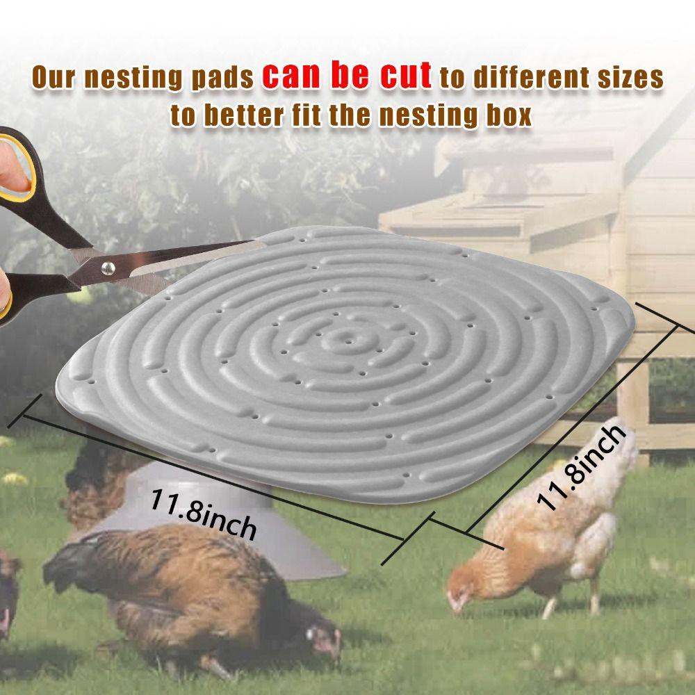2/4pcs Heat-resistant Chicken Nesting Pads Washable Chicken Laying Mats Chicken Bedding Mats Farm