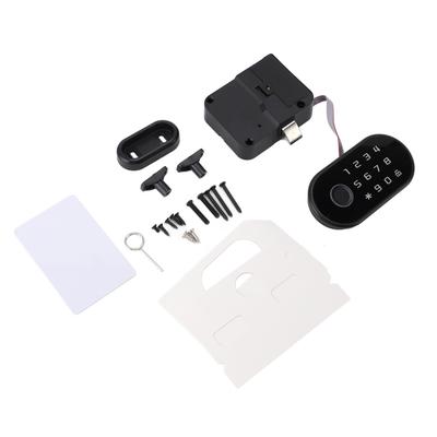 Schlüsselloses Schrankschloss Fingerabdruck Passwort Diebstahlschutz Smartes Schubladenschloss mit Karte für Kleiderschrank