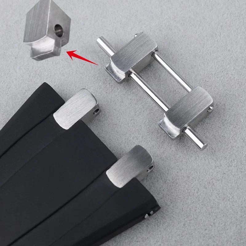 For AP Steel Strap To Rubber Leather Royal Oak Offshore Bracelet Steel End Link Conversion Kit Set For 41mm 15400/15500/26331