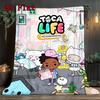 Toca Boca Life 2D Flat Pattern Flannel Blanket High Quality All Seasons Warmth and Comfort Perfect for Christmas Gifts.PMT0914208