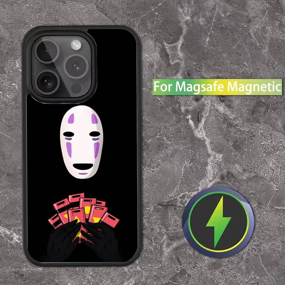 Cartoon H-Hayao M-Miyazaki Phone Case For iPhone 16,15,14,13,12,11,Pro,Max,Plus,Mini,SE Magsafe Magnetic Wireless Charging