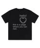 PAGESIISII You Can Rest Printed Short Sleeve T-Shirt Black