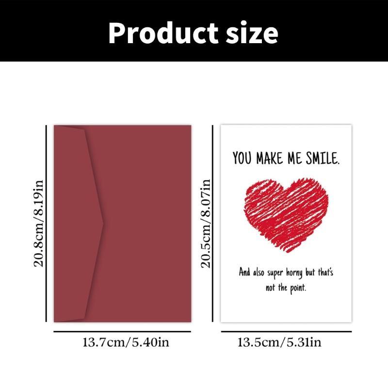 Vtipný text Narozeninová přáníčka Elegantní obálka Karta s texturou kartonu Vhodné pro večírky a oslavy