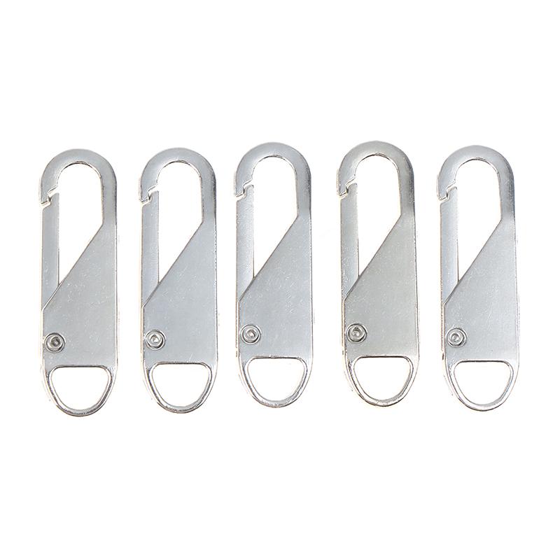 5/10/20Pcs Replacement Zipper Pulls Cord Extender/Zip Metal Pull For Backpacks Jackets Luggage Purses Handbags